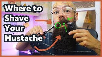 'Video thumbnail for Where to shave and trim mustache | TRIM WITH ME'