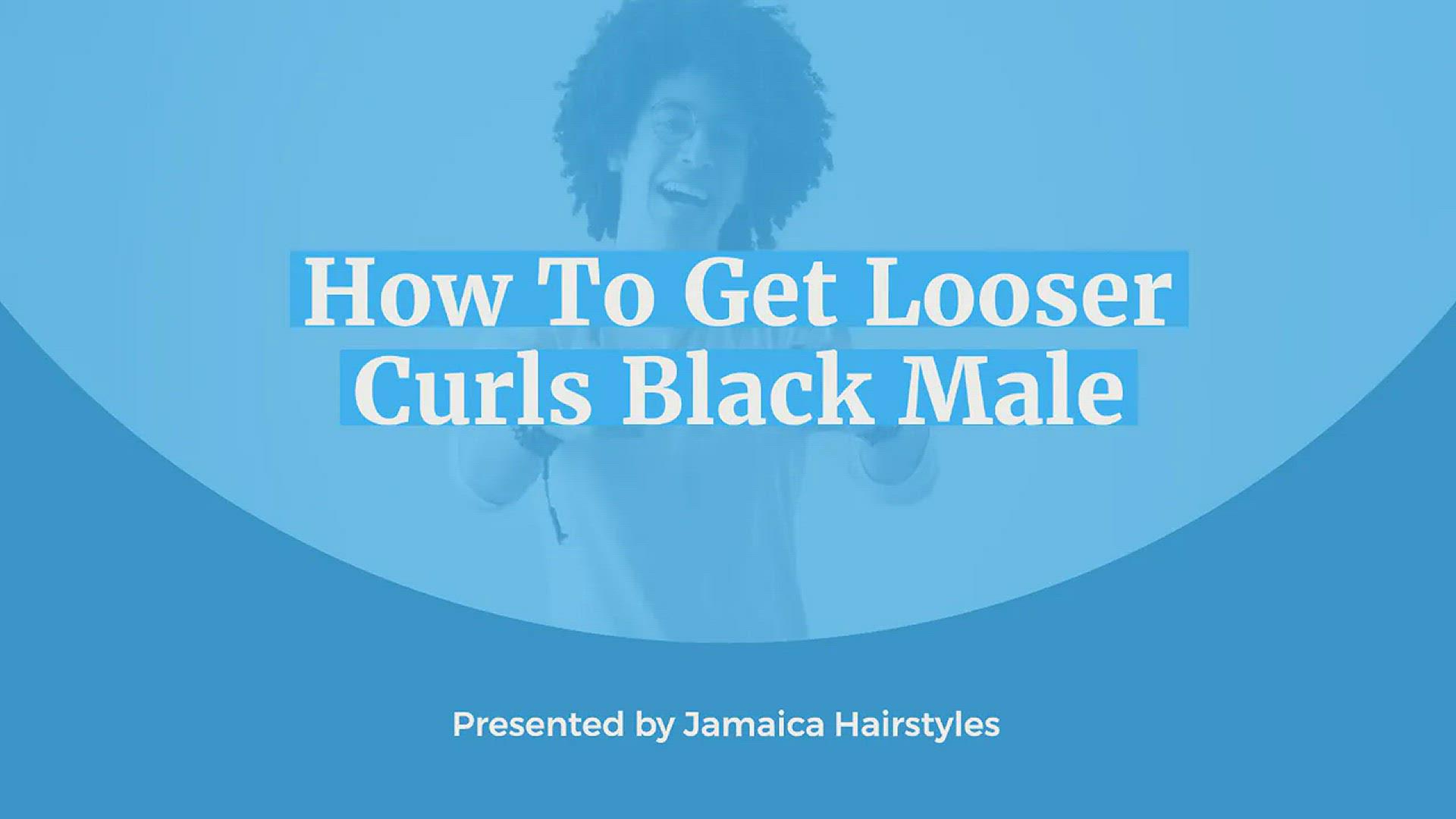 'Video thumbnail for How To Get Looser Curls Black Male'