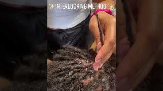 'Video thumbnail for Interlocking method for your dreadlocks to do at home #interlocking #loc #loctutorial #locsjourney'