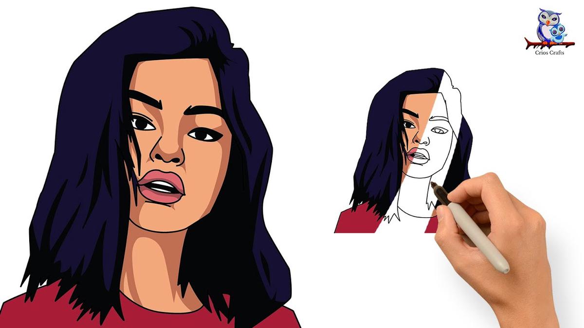 'Video thumbnail for How To Draw Selena Gomez Step by Step - Revival Tutorial'
