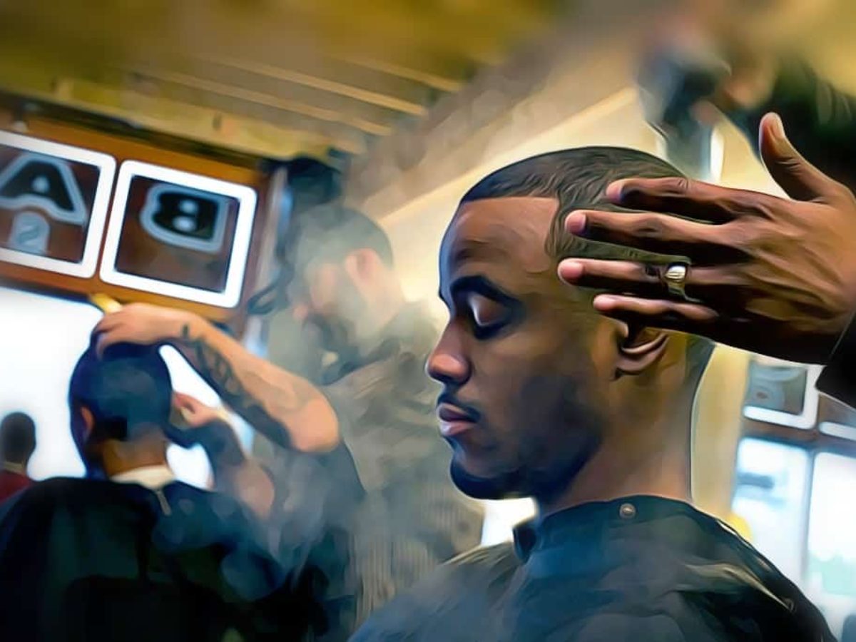 talcum powder in hair