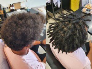 afro-hair-black-dreadlocks before and after