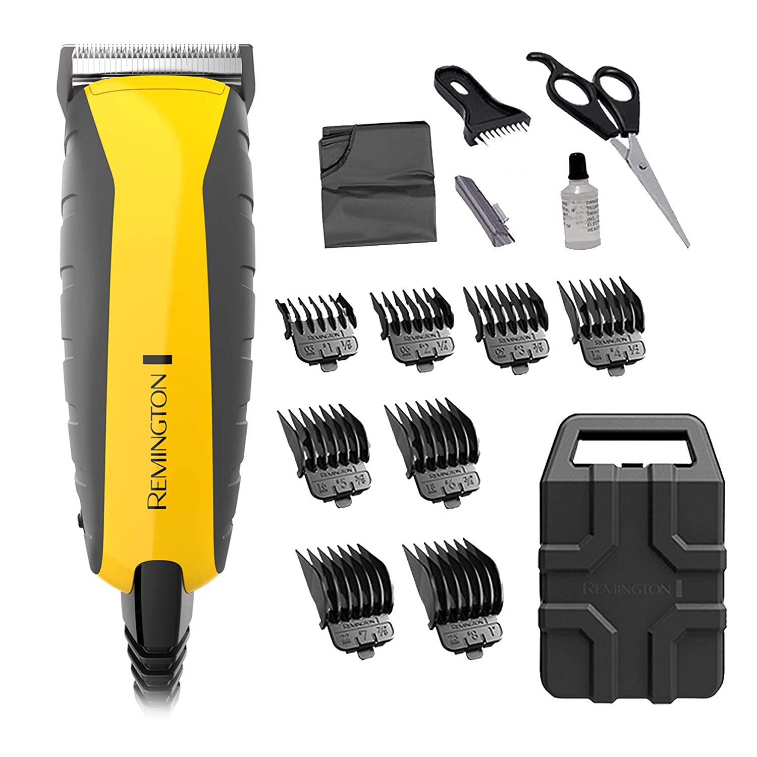 Remington HC5850 Virtually Indestructible Haircut Kit & Beard Trimmer, Hair Clippers for Men Best Full Clipping Set High Performance Hair Clipper Kit