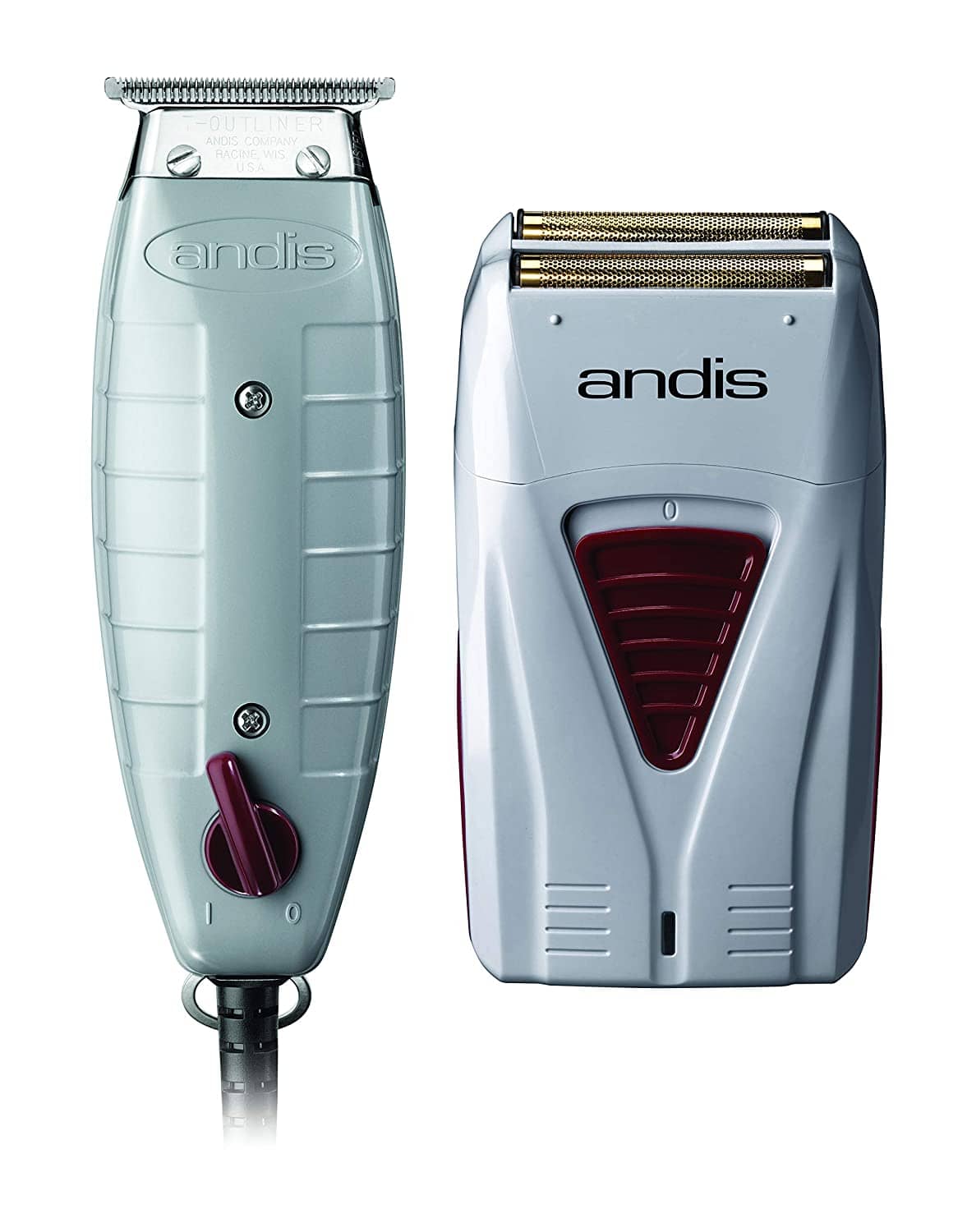 Andis 17195 Finishing Combo Professional T-Outliner Trimmer + Pro Foil Lithium Titanium Foil Shaver