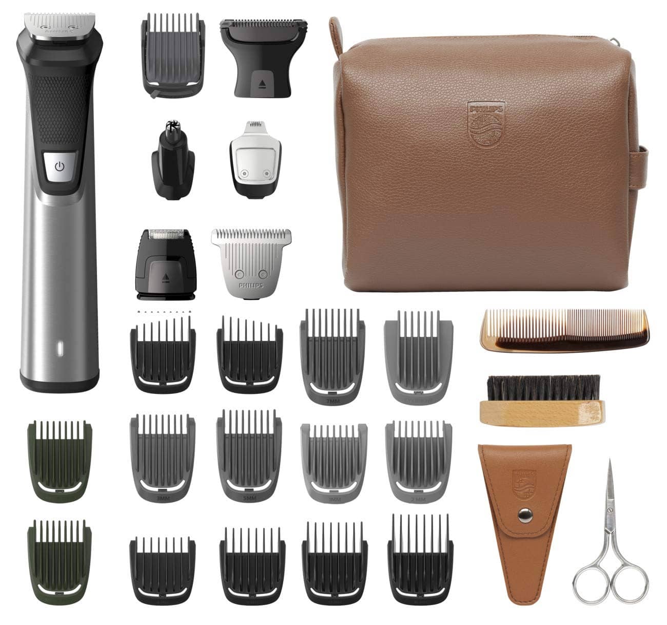 Philips Norelco Multi Groomer 29 Piece Mens Grooming Kit, Trimmer for Beard, Head, Body, and Face
