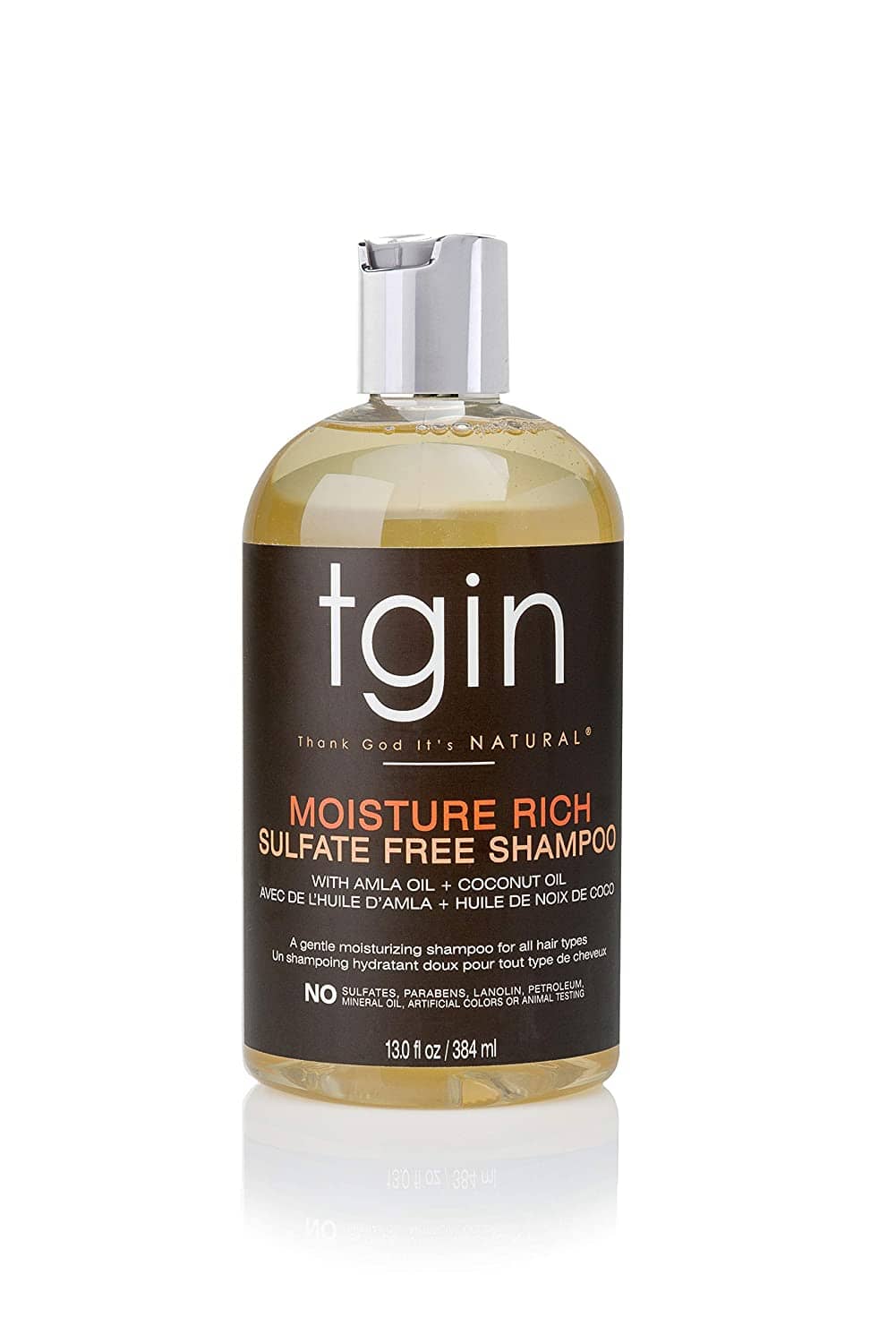 tgin Moisture Rich Sulfate Free Shampoo For Natural Hair - Dry Hair - Curly Hair, best shampoos for dry 4C hair