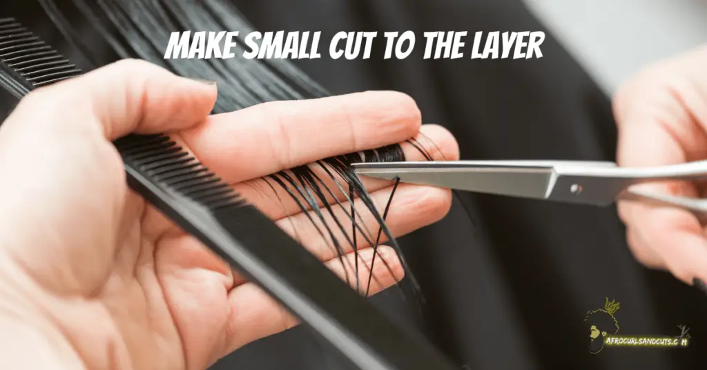 Make small cuts to fix uneven layers