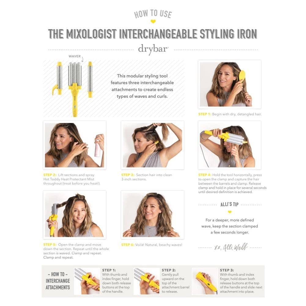 Drybar The Mixologist Interchangeable Styling Iron Kit for the best waves in black women