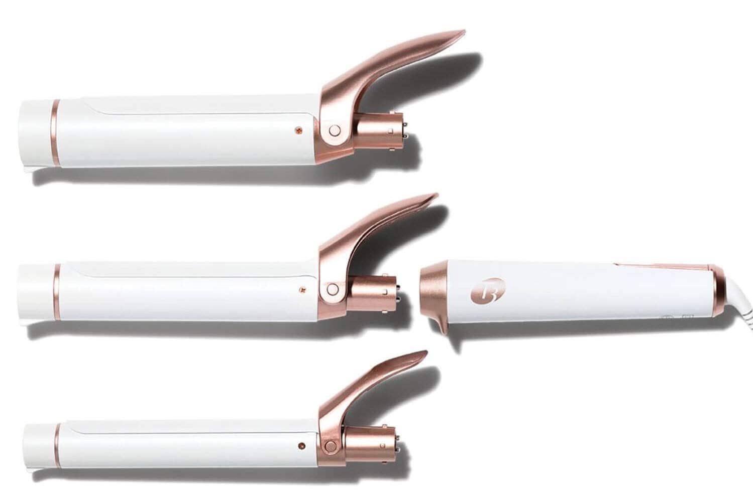T3 Interchangeable Custom Blend Ceramic Three Barrel Professional Curling Iron Set for Endless Styling Possibilities