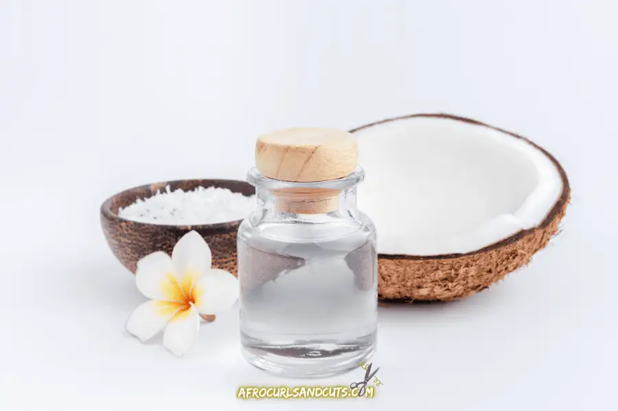 Coconut oil and water